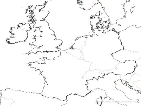 Blank Map Western Europe Usa Map 2018