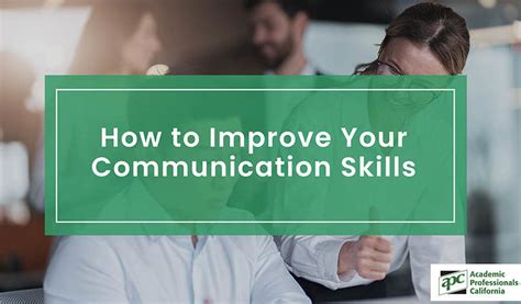 How To Improve Your Communication Skills Apc