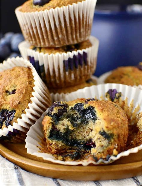 I'm always trying to sneak in healthy ingredients for my kids, so on one recent snow day, i whipped up these quinoa almond pancakes for. Almond Flour Blueberry Muffins | Recipe in 2020 (With ...