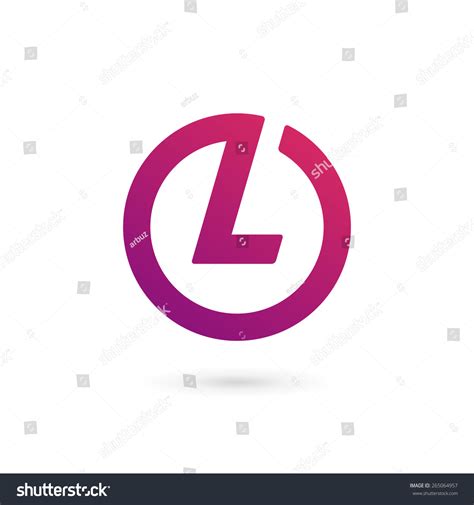 Letter L Logo Icon Design Template Elements Stock Vector