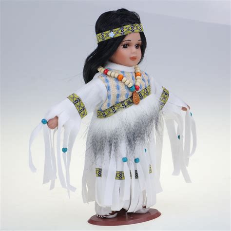 Wholesale 10 Porcelain Indian Doll Little Cubs Set Of 6 Asst D D1070 Kinnex Dolls