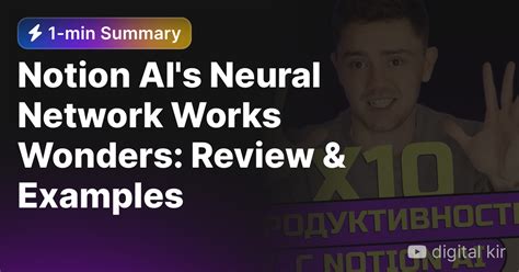 Notion Ai S Neural Network Works Wonders Review Examples Eightify