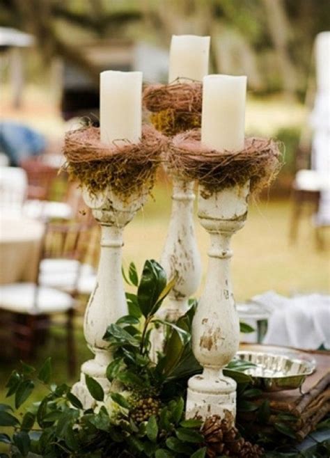 25 Fabulous Wedding Centerpieces Without Flowers Rustic