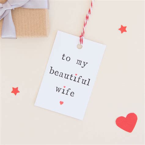 To My Husband Or Wife Gift Tag By The Two Wagtails