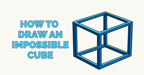 How To Draw An Impossible Cube Really Easy Drawing Tutorial
