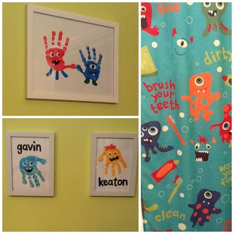 Monster Hands For Prints In The Bathroom Turned Out Super Cute