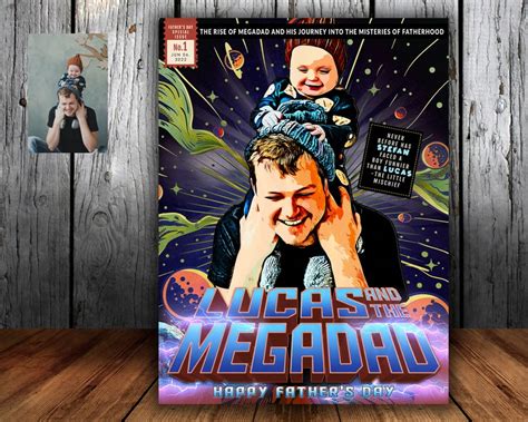 Custom Comic Book Cover Personalized Comic For Dad Father Of Etsy