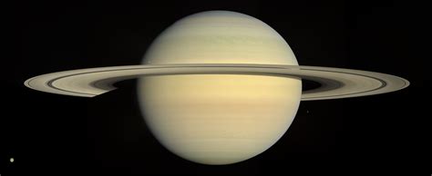 Natural Color Global View Of Saturn And Its The