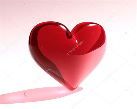 Red Glass Heart Stock Photo By ©garloon 1075339