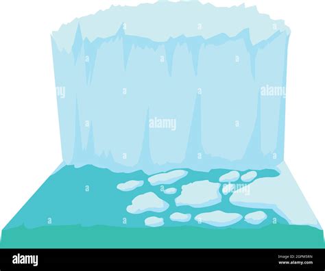 Icono De Iceberg Estilo De Dibujos Animados Imagen Vector De Stock Alamy