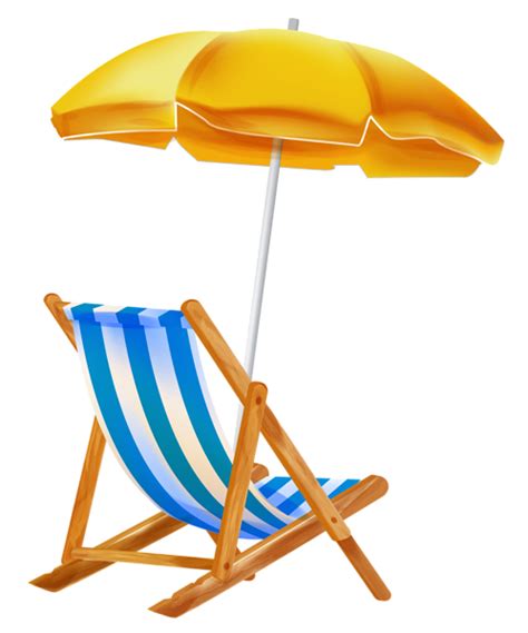 Beach Umbrella With Chair PNG Clipar Umbrella Beach Umbrella Art Chair