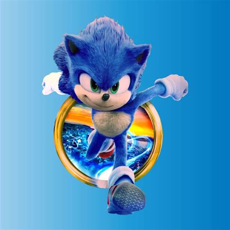 The Hedgehog Sonic SVG Vector Free Image Download No background colored