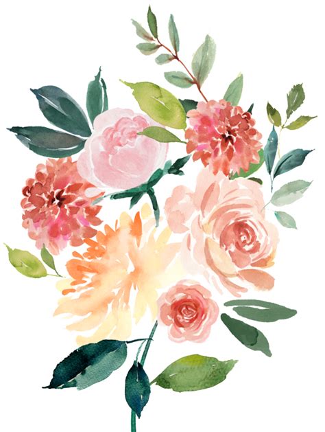 Watercolor flower | Watercolor flowers, Free watercolor ...