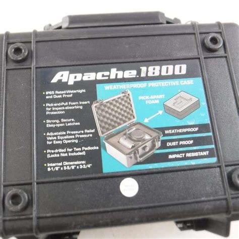 Apache 1800 Weatherproof Protective Heavy Duty Hard Case Black Dutch