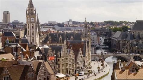 de stad Gent in Belgie - YouTube