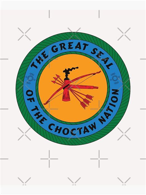 Choctaw Nation Of Oklahoma Flag Choctaw Nation Flag Seal Of The