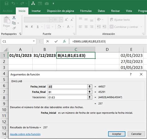 Funciones Fecha En Excel