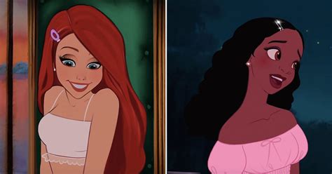 Artist Gives Disney Princesses Modern Makeovers On Tiktok Popsugar