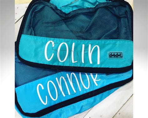 Personalized Packing Cubes Mesh Bags Matching Bag Sets Etsy