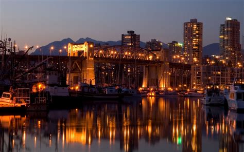 Vancouver Reflection Bridge Wallpaper Hd City 4k Wallpapers Images