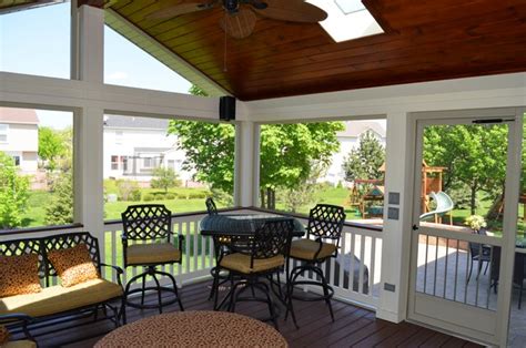 Woodworking stability, appearance and costs were also concerns, as was structural strength is also a concern. Wood screened porch - Traditional - Porch - chicago - by ...
