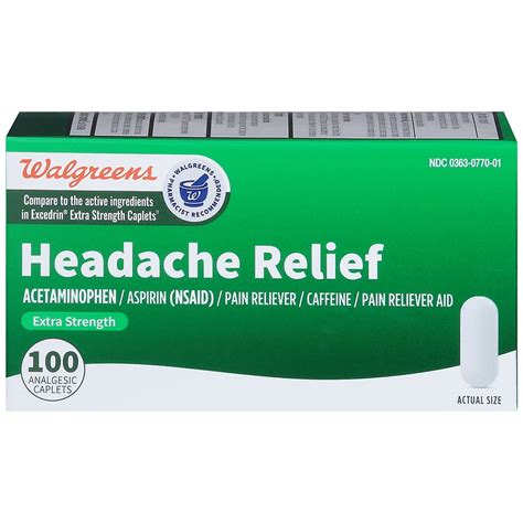 Walgreens Headache Relief Extra Strength Walgreens