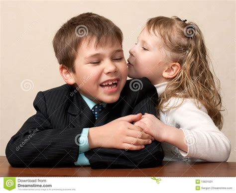 Whispering Secrets In The Classroom Stock Image - Image of ...