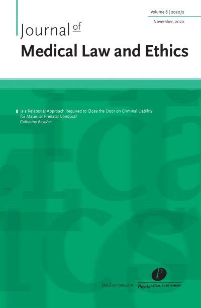 Journal Of Medical Law And Ethics Jmle