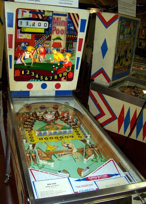 1969 Mini Pool Gottliebpinball Machine Pinball Machine Pinball