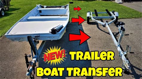 Jon Boat Trailer To Trailer Transfer On Land By Myself Easy Youtube