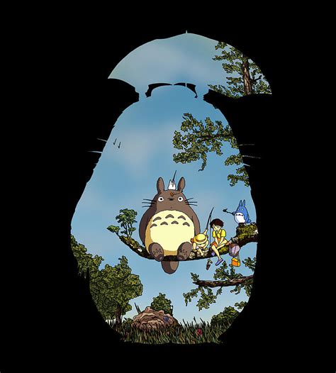 Studio Ghibli Totoro Digital Art By Riley Smith