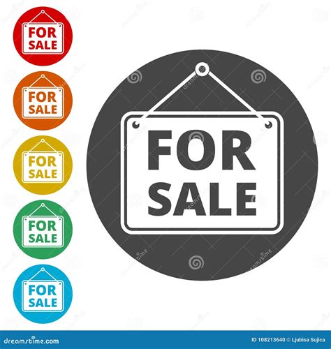 For Sale Icon For Sale Sign Stock Vector Illustration Of Estate