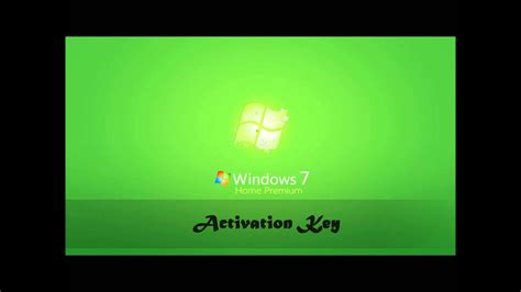 Activation Key Of Windows 7 Home Premium Youtube