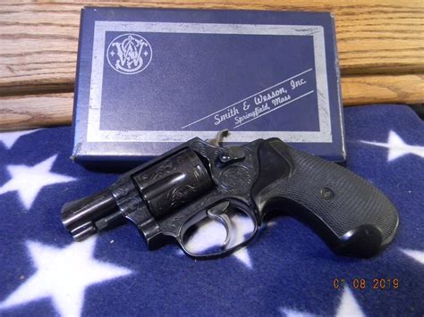 Smith And Wesson Model 36 No Dash Engraved J Frame Target Trigger A Looker