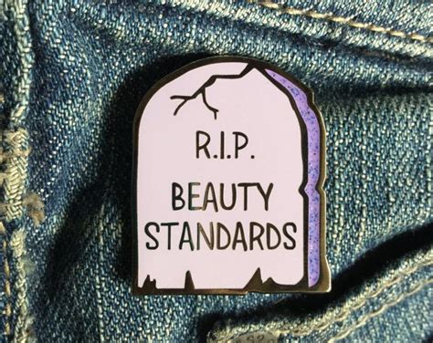 Feminist Enamel Pin Rip Beauty Standards Feminist Lapel Pin Body