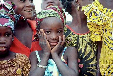Cute Smiling Girl In Burkina Faso Photograph By Wernher Krutein Fine