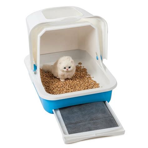 Favorite Enclosed Large Covered Cat Litter Box With Drawer