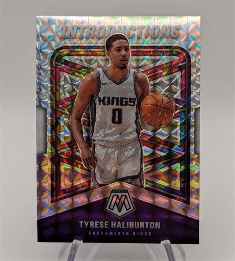 Tyrese Haliburton 2020 21 Panini Mosaic Introductions 1 Silver Prizm