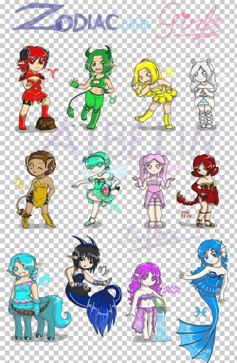 Zodiac Chibi Astrological Sign Drawing Anime Png Clipart Anime Art
