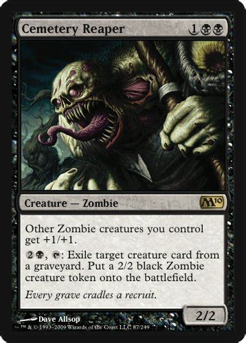 Put a number of +1/+1 counters equal to this card's power on target creature. B Zombie buff deck - Casual & Multiplayer Formats - The Game - MTG Salvation Forums - MTG Salvation