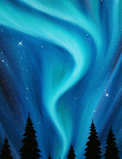Original Painting Northern Lights By Artcolorspace About This