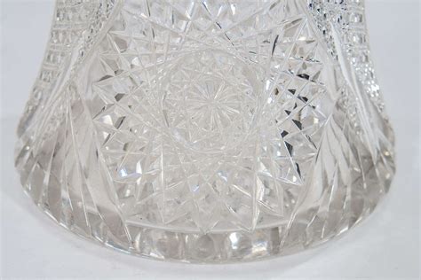 American Brilliant Period Heavy Monumental Cut Crystal Vase At 1stdibs Heavy Crystal Vase