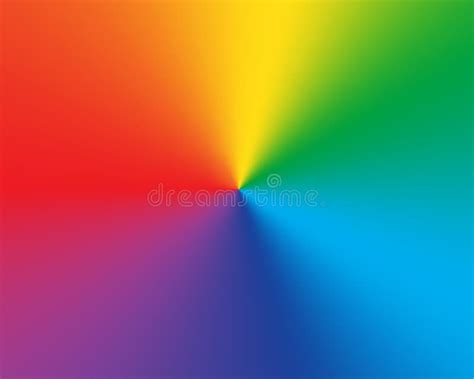 Radial Gradient Rainbow Background Stock Vector Illustration Of