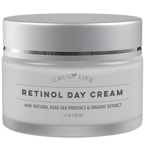 Calilylife Organic Anti Aging Retinol Day Cream With Dead Sea Minerals