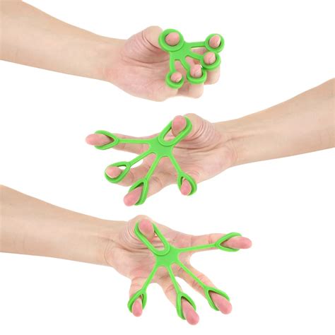 finger hand grip strengthener silicone hand resistance band strength trainer fingers exerciser
