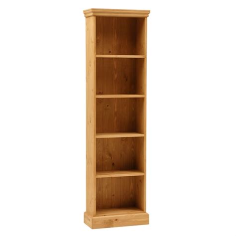 Dorchester Pine Extra Narrow 6ft Bookcase 5 Shelves M263 With Free