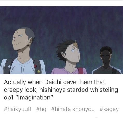 Almost every time hinata messes up especially funny in the anime where tanaka's screaming face takes up half the screen with daichi in the background; Pin on HQ