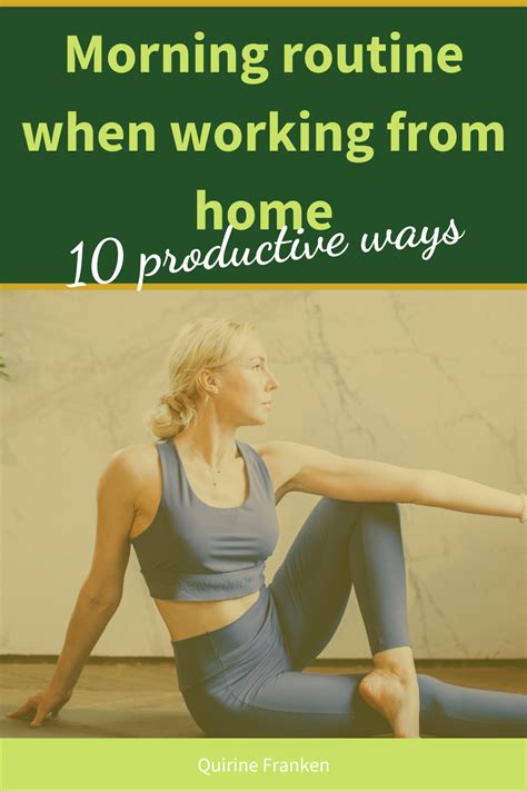 Staying Active And Productive While Working From Home Morning Routine