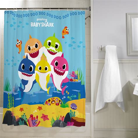 Shower curtains └ shower & bathtub accessories └ bath └ home & garden all categories antiques art baby books & magazines business & industrial cameras & photo cell phones & accessories clothing, shoes & accessories coins & paper money collectibles computers/tablets & networking. Baby Shark Kids Bathroom Decorative Fabric Shower Curtain ...