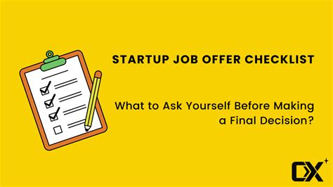 Checklist Questions To Ask Yourself Before You Decide On Your Startup